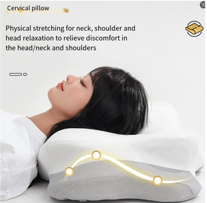 Midishi WJ-2086 Vlindervormige Traagschuim Neksteun Kussen Ergonomisch Bed Kussens Comfortabel Lichaam Pijn Verlichting Slaap - Product Image 4