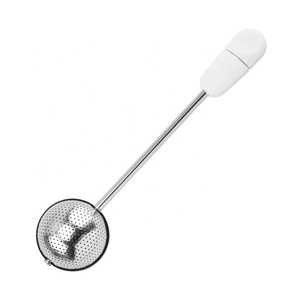 Stainless Steel Ball Type Tea <b>Strainer</b> Hole Twisting Tea Infuser Filter With Handle 360 Rotation for Loose Tea - Product Image 5