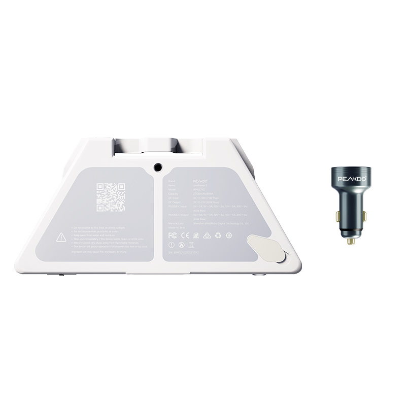 Power Bank 2 Blanc + Chargeur de voiture