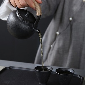 Juego de Té <span class=keywords><strong>Kung</strong></span> <span class=keywords><strong>Fu</strong></span> Mini Vintage Hecho a Mano por MSH, Tetera de Cerámica para <span class=keywords><strong>Bar</strong></span> de Ocio - Product Image 4