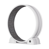 Roue de course pour chat minimaliste en ABS blanc/noir, grand diamètre, affichage numérique silencieux, vente directe d'usine