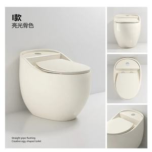 Inodoro moderno de cerámica Diseño de trampa en S de ahorro de agua con estructura de una pieza - Product Image 6