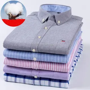 Wholesale 2024 New Spot 100% Cotton Men's Work Shirt Super Choice Long Sleeve Shirt Men's Evening Dress Shirt