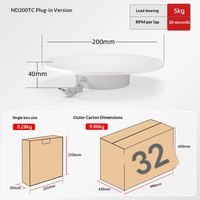 360-Grad Motorisierter Fotografie-Drehteller 15KG Tragkraft Geräuschloser Elektrischer Rotierender Präsentationsständer für Schuhe Taschen Video