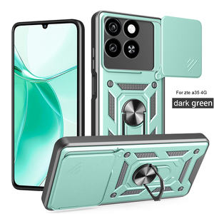 Funda Protectora para Teléfono con Soporte Giratorio de TPU+PC para <span class=keywords><strong>ZTE</strong></span> Blade V70 4G/A51/A52/Nubia NEO 3 5G/Axon 60, Anti-Caídas, Ventana Deslizante, Cubierta Trasera Móvil - Product Image 5