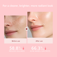Crème Visage Disunie à l'Acide Kojique et au Glutathion en Capsules – Éclaircissante, Anti-Taches Brunes, Réparatrice de la Barrière Cutanée pour Peaux Foncées – Vente en Gros