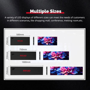 Écran mural LED incurvé 1000x250mm <span class=keywords><strong>4K</strong></span> avec pas de pixel de 3,91 mm pour publicité intérieure, église, centre commercial, utilisation en colonne - Certifié CE 3840Hz - Product Image 4