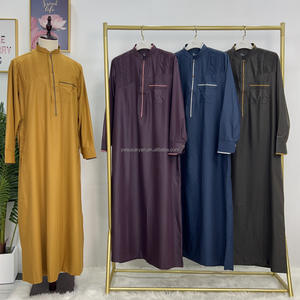 <span class=keywords><strong>Turchia</strong></span> musulmani uomini Jubba Thobe Dubai Islam abbigliamento Eid Ramadan arabico abito saudita Casual tradizionale Jalabiya Jubbah Thobes Abaya - Product Image 1