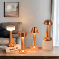Lampe de table moderne sans fil à chargement USB 3 couleurs tactile LED à gradation lampe de bureau abat-jour en métal pour hôtel maison étude de chevet