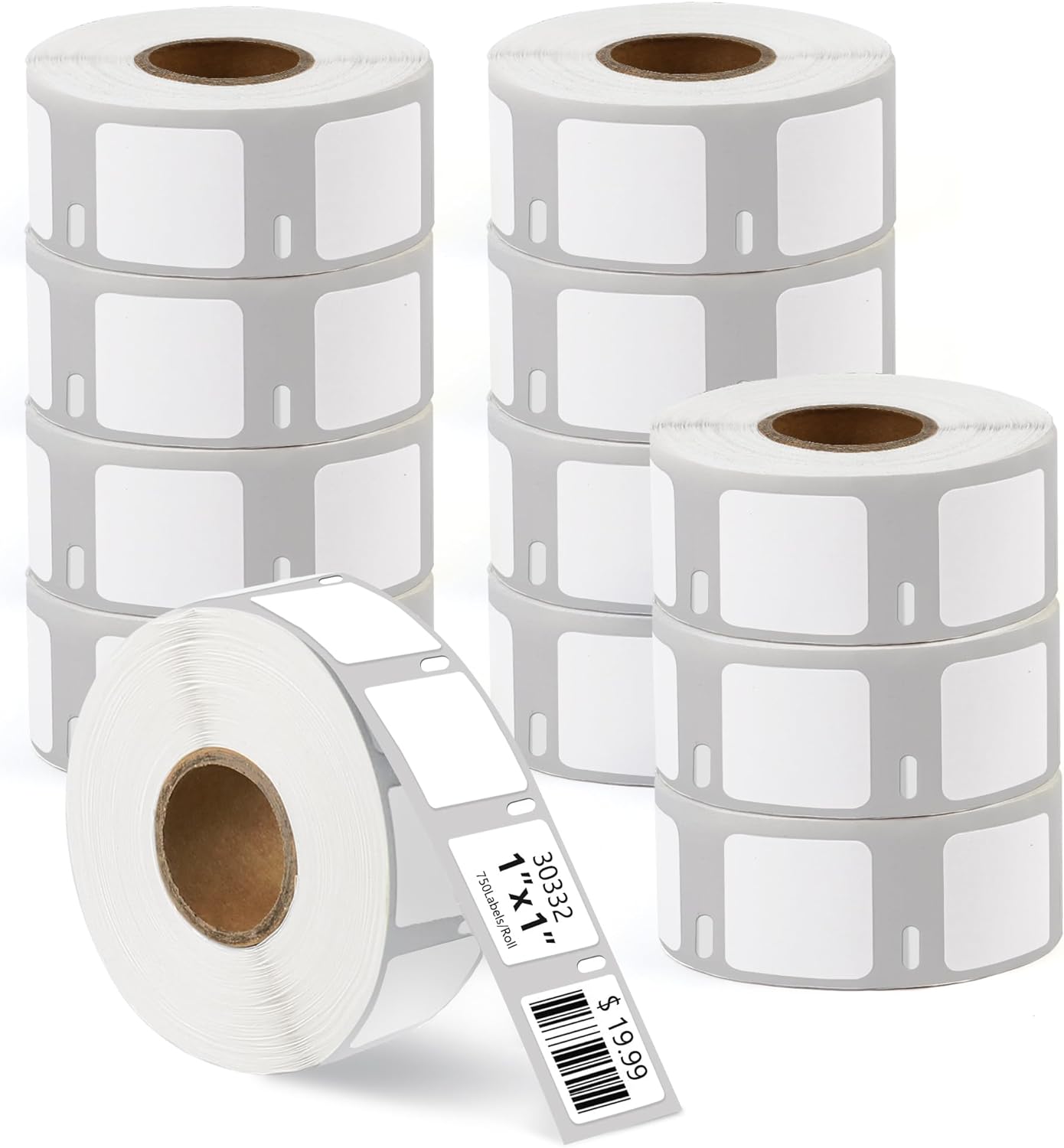 12 rouleaux/paquet Blanc