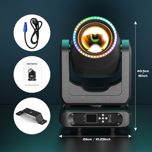 200W 17 Gobo 13 couleurs Led feux principaux mobiles pour Dj Disco Ktv fête scène effet équipement faisceau d'éclairage lumière principale mobile - Product Image 6