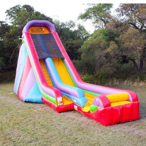 Toboggan gonflable géant de 28 pieds, humide et sec, pour adolescents et adultes, avec tuyau d'eau intégré, pour locations commerciales et événements estivaux - Product Image 1