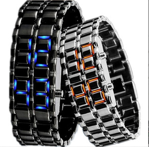 Relojes digitales LED Reloj de pulsera Reloj para hombre Gafas de Sol de acero inoxidable Vidrio Hom Creativo para hombre - Product Image 4