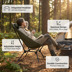 Moderner Aluminium-Klapp-Liegestuhl für den Außenbereich – Tragbare Gartenmöbel aus 600D Oxford-Gewebe für Picknick, Büro und Entspannung - Product Image 5