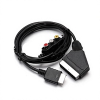 Kabel Pengisi Daya Kabel Scart Tv Hd Rgb Av Cepat untuk Xbox,Wii,WII U,N64,NGC,PS,PS1,PS2,PS3,Sega Genesis 1 2