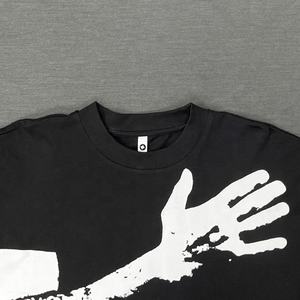 Streetwear personnalisé chemise pour hommes chemise à manches double couche t-shirt unisexe 2 en 1 double couche à manches longues t-shirt à manches longues pull à manches longues - Product Image 3