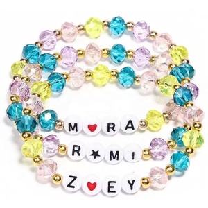 Fang Heng Women's 3Pcs <strong>Stackable</strong> Stretch Friendship Charm <strong>Bracelet</strong> Kpop Trendy Crystal Demon Fine Geometric Shape <strong>Bracelets</strong> - Product Image 6