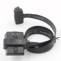 Câble d'extension OBD2 en forme de L 1-vers-2 avec adaptateur coudé à 90 degrés pour interface OBD 16 broches
