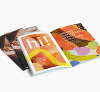 Impression de livrets en papier cartonné avec logo personnalisé, impression offset pour projets éducatifs, promotionnels et artistiques