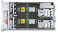 Serveur de buffet en abonnement à prix abordable, serveur rack d'occasion EMC PowerEdge R840 2U, serveur Funcam avec processeur Xeon R840