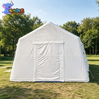 Tente médicale gonflable portable commerciale OEM ODM pour clinique mobile, projet de secours, installation rapide, imperméable à toutes les intempéries, en PVC