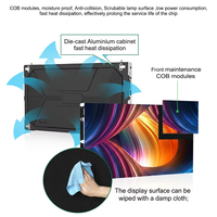 Panneau d'affichage LED intérieur COB P1.25 600X337.5mm, haute résolution, ultra-fin, service frontal, pour home cinéma