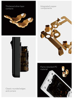 Prise murale double verticale GPO 10A 220V 3 broches, prise plate, plaque blanche, norme SAA Au, IP20, durable