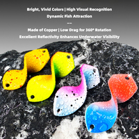 Spinnerbaits métalliques de pêche 3,5g 4,6g, 10 couleurs, leurres à plumes avec émerillon en cuivre pour la pêche au bar, au brochet et à la truite en eau douce