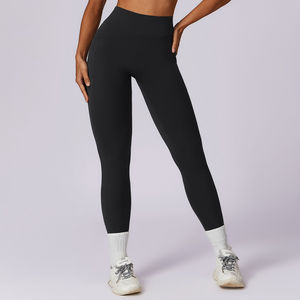 HONFIT Custom Halter <span class=keywords><strong>Sports</strong></span> Bra Manga Longa Colheita Top Correndo Leggings Quick Dry Seamless Fitness Roupas 2 Peça Set para As Mulheres - Product Image 4