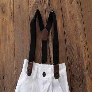 Baby boy signori 2pcs abiti 2019 estate <span class=keywords><strong>neonato</strong></span> vestiti del bambino del ragazzo che coprono gli insiemi camicia cravatta + infantile globale per usura del partito - Product Image 5