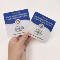 Etiquetas Inteligentes RFID de Acrílico Personalizadas con Chip NTAG213/215 para Marketing en Redes Sociales y Recopilación de Reseñas de Google