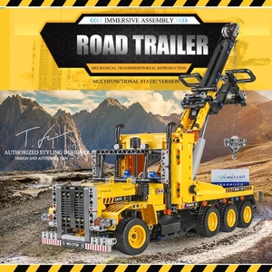 Moule <span class=keywords><strong>King</strong></span> 17011S City Engineering Heavy-duty Tow Truck Adventures Car Model DIY Building Block For Learning Gifts - Product Image 2