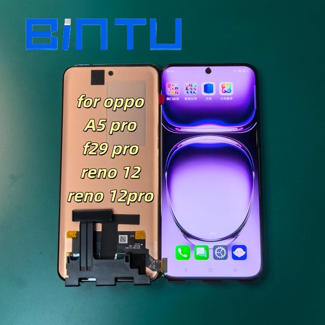 Bintu Factory Wholesale OLED Screen for OPPO Reno12 Reno12Pro A5Pro F29Pro Mobile Phone LCD Display Complete Assembly with 1year
