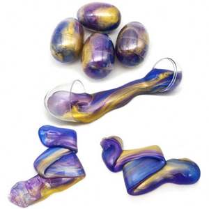 Juguete de Slime de Resina Galaxy Egg Antiestrés OEM, No Pegajoso, 66g, 6.5*4.5cm, Arcilla de Colores DIY, Plastilina, Juguetes de Plástico para Niños - Product Image 4