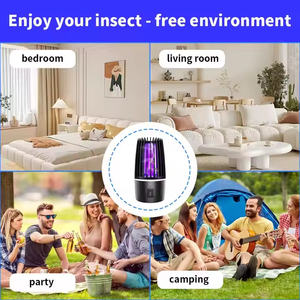 Lampe <span class=keywords><strong>anti</strong></span>-moustiques électrique rechargeable <span class=keywords><strong>USB</strong></span> JZ pour intérieur et extérieur, tue-insectes domestique - Product Image 4