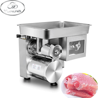 Broyeur à viande commercial 1800W, hachoir, trancheuse multifonctionnel pour bœuf, porc, poisson, équipement de restaurant et de cantine