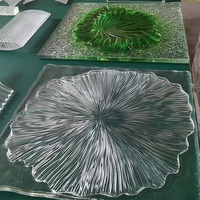 Hot Melt Motif Texture Peint Couleur Blocs De Verre Solide Gris Vert Violet Jaune Couleur Briques De Verre pour Cloison Murale