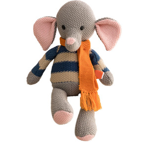 Creative Unisex Knitted Bunny Doll Lovely Soft <strong>Plush</strong> <strong>Crochet</strong> Rabbit Toy with PP Filling Customizable ODM - Product Image 3