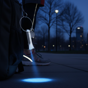 Portachiavi con Luce Blu 'Bell' Adesivi Riflettenti Promozionali e Luci - Product Image 3