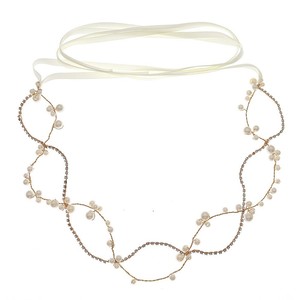 Bridal Headband Double Layer Gold Wire Wedding <strong>Hair</strong> Vine Delicate Crystal Rhinestone <strong>Bridesmaid</strong> Tiara <strong>Piece</strong> - Product Image 2