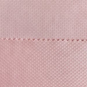 Nuevo diseño 90% poliéster 10% Spandex patrón de onda Check tejido de Yoga texturizado 150gsm Jersey de alta elasticidad para ropa de Fitness - Product Image 5