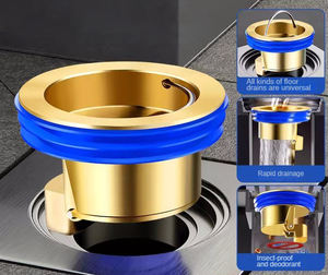 Kolay kurulum koku geçirmez zemin drenaj filtresi çekirdek banyo süzgeç duş pirinç zemin drenajı - Product Image 5