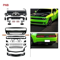 Kit carrosserie complet Widebody et Narrow Body pour Dodge Challenger 2008-2014 avec pare-chocs avant et arrière, jupes latérales, lèvre arrière et embouts d'échappement