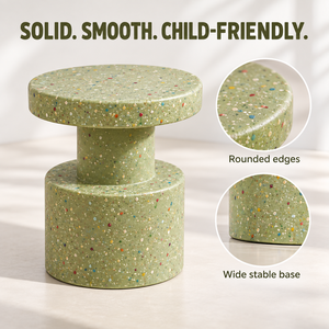 HANYEE 2026 Nuovo Tavolo e Sedie Confetti <span class=keywords><strong>per</strong></span> <span class=keywords><strong>Bambini</strong></span>, Sgabello Laterale in Plastica PE <span class=keywords><strong>per</strong></span> Soggiorno, Asilo e Giardino - Product Image 4