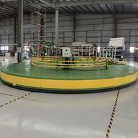Machine de moulage flexible pour éponges, ligne de production de sièges de scooter et de vélo en polyuréthane avec station de moulage automatique