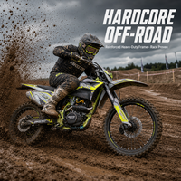 Moto tout-terrain 350cc avec une hauteur au sol de 310 mm, suspension longue de 200 mm, CQR CB350, moto de course de motocross, pit bike