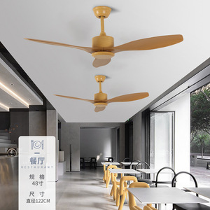 Ceiling Fan Light Led 5 Blade Fixed Blade For Living Room Hallway Home Use - Product Image 2