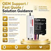 Contrôleur de charge solaire robuste AC/DC MPPT AC-24200-2.4G 24V 200W 20A Sukite pour application d'éclairage solaire routier en zone rurale