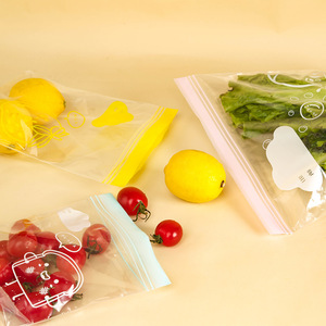 Freezer Bag Food Storage Bags Rectangle Zipper Airtight Freshness Preservation For Refrigerator Use 20-40pcs - Product Image 3