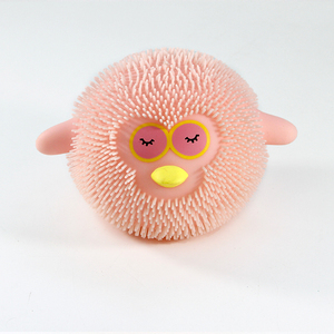 Boule en peluche de 5 pouces, jouets animaux, lapins LED, abeilles, paresseux, chouettes licorne TPR cadeaux pour enfants - Product Image 5